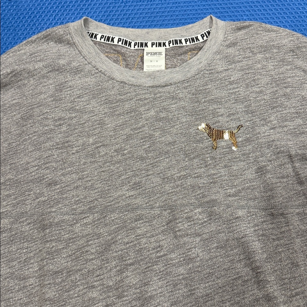 Victoria's Secret PINK Grey Long Sleeve Shirt - Picture 4 of 11